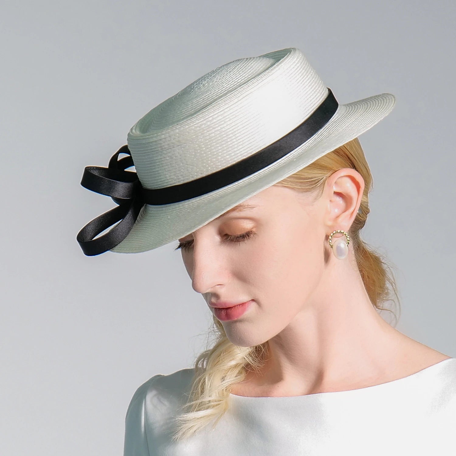 Wholesale Vintage Style Elegant Hats with Flower / Satin Bowknot 1pc Party / Evening / Casual Headpiece